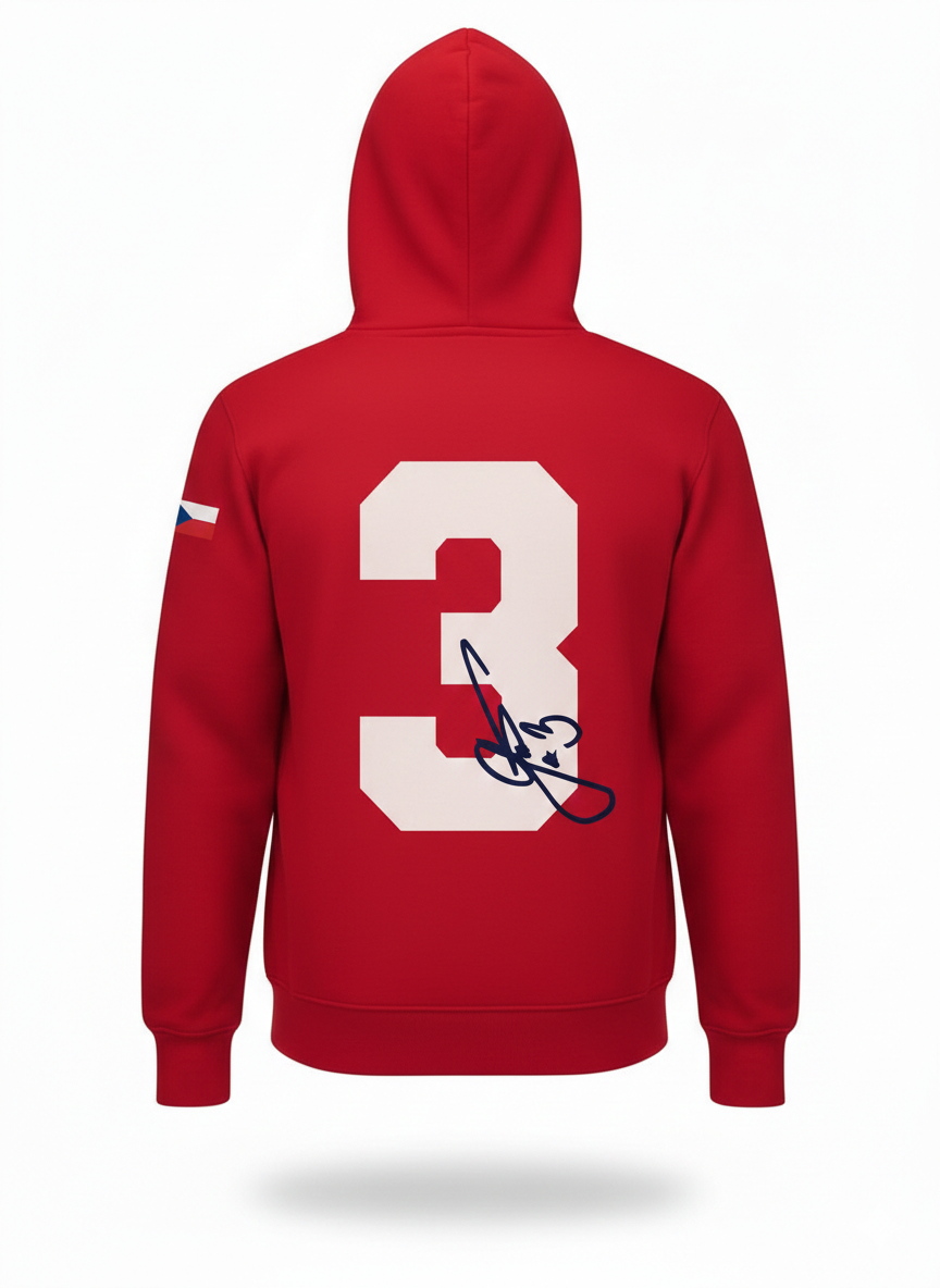 Limitovaná edice "Řezník jede na ZOH 2026" červená mikina