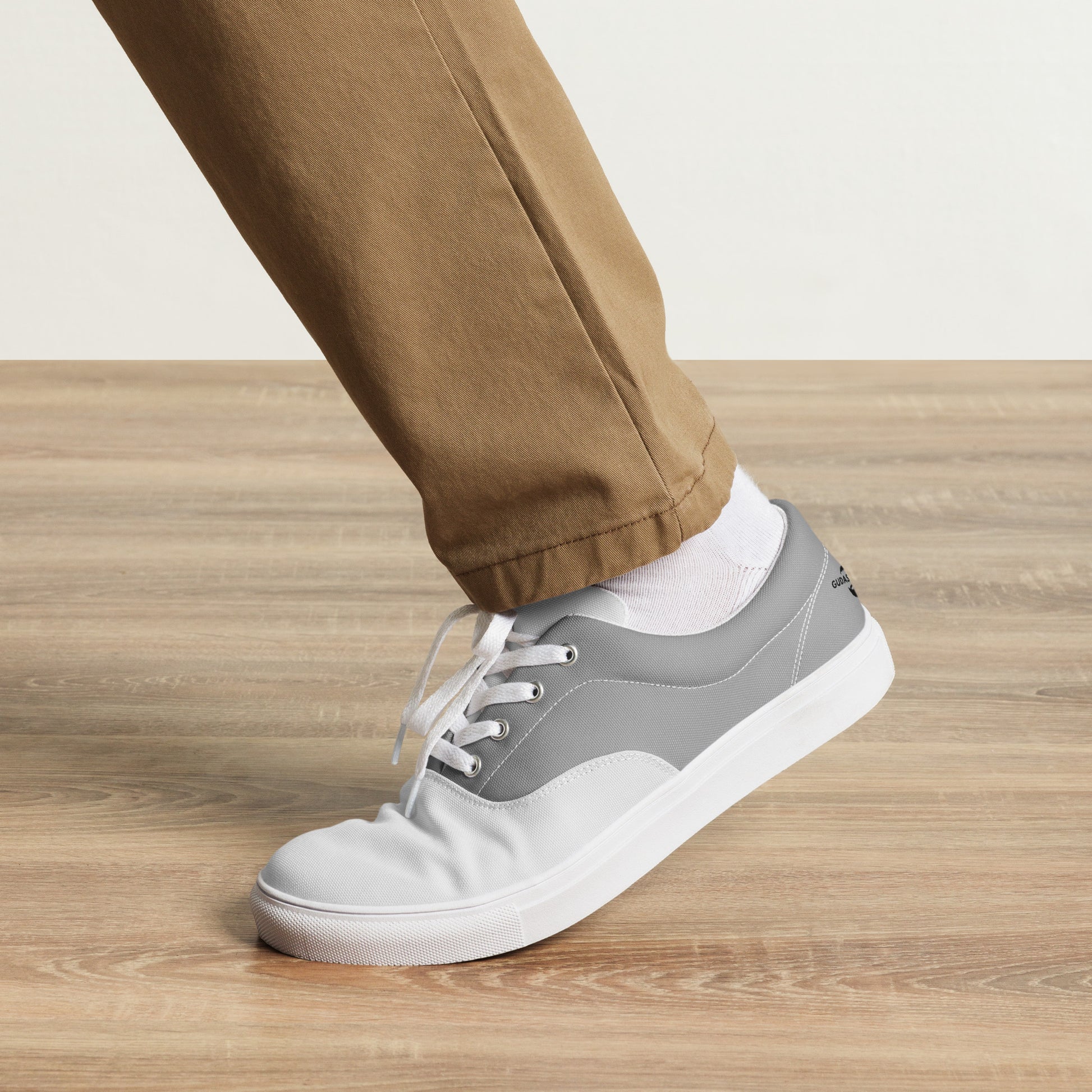 Suede Grey Canvas Sneakers